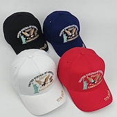  cappello ricamato per il 250° anniversario degli Stati Uniti, 1776-2026, aquila, statua della libertà &campana, cappello da baseball patriottico con toppa della bandiera americana semiquincentenario