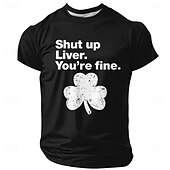 levne Trička ke dni svatého Patrika-Den svatého Patrika zmlkni játra ty jsi v pořádku vtipné irské tričko s trojlístkem zelené krátký rukáv oblečení oděv S M L XL XXL XXXL