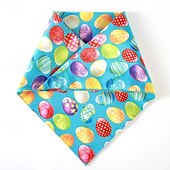 お買い得  バンダナと帽子-イースターのペット用唾タオル、ウサギ用三角包帯