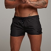preiswerte Laufshorts-Herren Laufshorts Sportshorts Fitnessshorts Kordelzug Tasche Elastischer Bund Unterteile Lässig Outdoor Urlaub Sommer Schnelltrocknend Leicht Weich Fitnesstraining Aktives Training Übung Normale