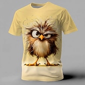  Per uomo Animale Divertente Maglietta Manica Corta maglietta Stampa 3D Girocollo Camicia Esagerato Designer Feste Ferie Blu Giallo Viola Estate Primavera Abbigliamento S M L XL XXL XXXL