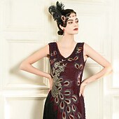 economico Accessori e altro-Anni 1920 Fascia Flapper Il grande Gatsby Senza colletto Costume Per donna Carnevale Mascherata Feste Mascherata Adulti 1 Paio di orecchini 1 Bracciale Guanti Tutte le stagioni