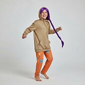  Kpop Inspired Korean Idol Inspired Pop Star Sleepwear Cosplay Costume Virtual Idol for Unisex Kid's Adults' Halloween Carnival Daily