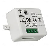 levne Chytré vypínače-Bezdrátové dálkové ovládání AC220V 1kanálový spínač s učením kódu, zapnutí/vypnutí 433 MHz