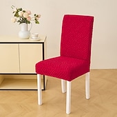 billiga Fåtöljskydd och armlöst stoltäckning-Matstolsöverdrag för hemmet polarfleece tyg stretchöverdrag sitsskydd stolsöverdrag mjukt halkfritt matstolsfodral