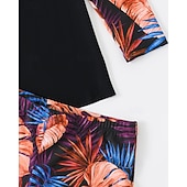 Χαμηλού Κόστους Rash Guards One Pieces-Γυναικεία Πρότυπο Προστατευτικά Σουίτες μπάνιου για μεγάλα μεγέθη Τανκίνι και μπικίνι για σέρφινγκ Τροπικό Προστασία UV Ελαστικό Μακρυμάνικο Μαγιό Μπολύζες Σέρφινγκ Καταδύσεις Κολύμβηση Καλοκαίρι