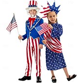  antrekk cosplay barn unisex halloween karneval uavhengighetsdagen / fjerde juli fest forestilling maskerade utkledning