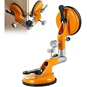 levne Nábytek-bezešvý švový upevňovač s nastavitelnými vakuovými přísavkami 90-270 stupňů pro vyrovnání spojů švů, profesionální nástroj pro instalaci pevných desek na žulu, kámen, mramor, desky, oranžová