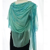 رخيصةأون أزياء التزلج على الجليد للأولاد والرجال-توب للتزلج الفني على الجليد رجالي للصبيان تزلج على الجليد كنزات أخضر بقع سباندكس شبكة عالية المرونة التدريب منافسة ملابس التزلج كلاسيكي الكريستال / حجر الراين كم طويل