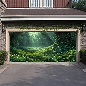 ieftine Bannere pentru garaj și ușă-Ziua St. Patrick tapiserie Capac ușă de garaj Agățat mare Trifoi Drăguţ #D Petrecere Exterior Nuntă Fundaluri de fotografiere Curte Decorațiuni interioare