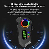 abordables Accessoires pour motos et VTT-Nouveaux écouteurs Bluetooth Y30A pour casque de moto, longue portée, pour écouter de la musique et passer des appels.