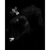 Χαμηλού Κόστους T-shirts και αμάνικα μπλουζάκια για τρέξιμο-Ανδρικά Αφηρημένο Tricou de Alergat Μπλούζα συμπίεσης Άνοιξη Φθινόπωρο Μακρυμάνικο Γρήγορο Στέγνωμα Συμπίεση Ύγρανση Γυμναστήριο προπόνηση Ενεργή εκπαίδευση Ασκηση Θαλασσί Μαύρο Λευκό ΑΘΛΗΤΙΚΑ ΡΟΥΧΑ