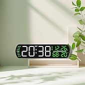 olcso Okos dekoratív lámpák-Hordozható LED digitális ébresztőóra rezgő és villogó riasztásokkal a mély alváshoz és az emlékeztető igényekhez