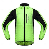 baratos Jaquetas e Gilets para homens-Jaqueta corta-vento unissex para ciclismo de estrada, primavera e outono, da marca Wosawe. Ideal para uso casual, à prova de vento e impermeável. Modelo BF224.