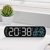 olcso Okos dekoratív lámpák-Hordozható LED digitális ébresztőóra rezgő és villogó riasztásokkal a mély alváshoz és az emlékeztető igényekhez