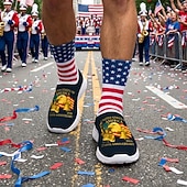 levne Pánské boty-Hlavní město USA 250. výročí Pánské patriotické grafické tenisky - lehké prodyšné slip-on volnočasové boty chůze s potiskem americké vlajky pro průvody cestování streetwear a každodenní použití