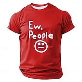  Ανδρικά Αστεία αργκό Μπλουζάκι Κοντομάνικο Κοντομάνικη μπλούζα 3D εκτύπωση Στρογγυλή Ψηλή Λαιμόκοψη Πουκάμισο Μοντέρνα Καθημερινά Καθημερινά Δρόμος Θαλασσί Μαύρο Ρουμπίνι Καλοκαίρι Άνοιξη Ρούχα Τ M L