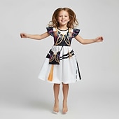 Недорогие Костюмы для девочек-Вдохновленный K-pop Вдохновлено корейскими идолами Идол Поп-звезда Костюм Забавный костюм Виртуальный идол for Девочки Дети Хэллоуин Карнавал Выступление Комик-Кон Аниме Экспо