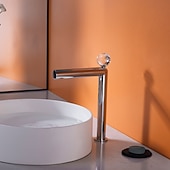 Недорогие Смесители для раковины в ванной-Ванная раковина кран - Классический Электропокрытие По центру Одной ручкой одно отверстиеBath Taps