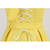 Недорогие Платья-Винтажная коллекция Полдень Платье A-Line Качели Платье Без рукавов А-силуэт Маскарадный костюм Жен. Карнавал День Святого Валентина Маскарад Отпуск На каждый день Девичник Взрослые