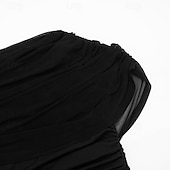 billige Plain t-skjorte-Dame T skjorte Rynket Lapper Grafisk عادي Stilfull Varmt Sexy Ermeløs Ermeløs Cowl-hals Vanlige topper Daglig Ut på byen Helg Svart Hvit Brun Vår Høst Vinter