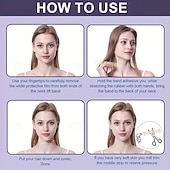 cheap Personal Care &amp; Health-Face Neck Lifting Tape Semi-Transparent Elastic Neck Wrinkle Patch to Fade Wrinkles with Facial Lift Tightening for Men and Women