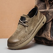 Χαμηλού Κόστους Καθημερινά Δετά παπούτσια-Ανδρικά κίτρινα casual αθλητικά παπούτσια, απαλό άνω μέρος, άνετο σχέδιο με κορδόνια, χαλαρό στυλ για καθημερινή χρήση και ταξίδια