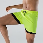 economico Costumi da Bagno per Uomini-Per uomo Costumi da bagno Pantaloncini da mare Pantaloncini da bagno boxer Shorts Coulisse Elastico in vita Tinta unica Asciugatura Rapida Traspirante Sopra il ginocchio Casuale Spiaggia Nuoto