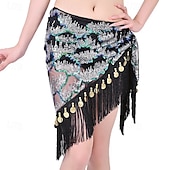 abordables Tenues de danse du ventre-Foulard de hanche à paillettes multicolores de Samba Dancewear - Costume de performance