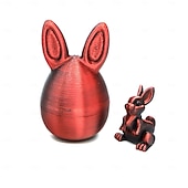 voordelige Pasen-Paashaas 3D-geprint, beweegbaar konijnfiguurtje met verstelbare oren &amp;Expressieve ogen, veelkleurige plastic paasmanddecoratie, geschikt als vulling voor paasmanden of als tafeldecoratie. &amp;lente