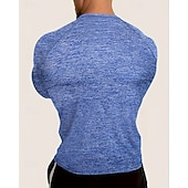 abordables T-shirts et Débardeurs de Course-Homme 250e anniversaire de l'Amérique Jour de l'Indépendance Lettre T-shirt de course T-shirt de compression Printemps Automne manche longue Séchage Rapide Compression Évacuation de l'Humidité