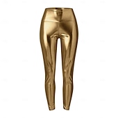 Недорогие Низ-Ретро Дискотека В стиле 1980-х Леггинсы Тренировочные штаны Диско Маскарадный костюм Жен. Хэллоуин Карнавал Маскарад Вечеринка / ужин Парад гордости Месяц гордости Взрослые Брюки