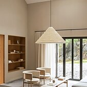 levne Design bubnu a kuželu-kuželové závěsné světlo, zúžená závěsná lampa z rýžového papíru 13,8", moderní stropní svítidlo s objímkou E26, bílý farmářský lustr do obývacího pokoje, jídelny, ložnice