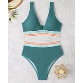 baratos Surfistas Tankinis &amp; Bikinis-Women's Regular Surfing Tankinis &amp; Bikinis Bathing Top 2 Pieces Geometric Open Back UV Protection Elastic Sleeveless Swimwear Surfing Diving Swimming Summer
