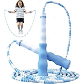  ugrókötél led lámpákkal fitnesz edzőeszközökhöz, gubancolódásmentes kötélugrás puha gyöngyös szegmenssel, prémium állítható ugrókötél gyerekeknek, nőknek, férfiaknak