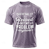  Officially Retired Not My Problem Anymore Funny Men Blue Mineral Wash T Shirt Cotton Blend Vintage Acid Wash Tee Clothing Apparel S M L XL XXL XXXL