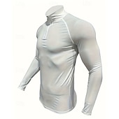 levne Běžecké tričko a tílka-Pánské Jednobarevné Koşu Tişörtü Stahovací tričko Jaro Podzim Zapni Dlouhý rukáv Rychleschnoucí Komprese Odvod vlhkosti Cvičení v tělocvičně Aktivní trénink Cvičení Černá Bílá sportovní oblečení