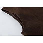 economico Gilet da uomo-Per uomo Gilet in velluto a coste Gilet Quotidiano All'aperto Vintage Primavera Autunno Tasca Bottoni Nylon Confortevole Semplice Monopetto Un Bottone Scollo a V Vestibilità regolare Nero Blu marino