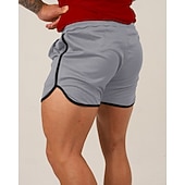 baratos Calções de corrida-Homens Shorts de Corrida Calções atléticos Shorts de Academia Com Cordão Bolsos Cintura elástica Calção Casual Ao ar livre Férias Verão Secagem Rápida Leve Macio Treino de Ginástica Treinamento Ativo