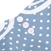 cheap Dresses-1950s Retro Vintage Rockabilly Midi Swing Dress Flare Dress Sleeveless Polka dots Fit &amp; Flare Swing Fancy Dress Women's Carnival Valentine's Day Masquerade Vacation Dailywear Bachelorette Party