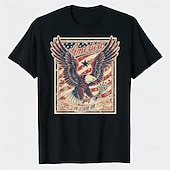  Patriotique T-shirt T-shirt graphique USA Rétro Vintage Patriotique Tee-shirt Graphique 1776-2026 pour Unisexe Adulte Impression 3D  pour Jour de l'Indépendance / 4 Juillet 4 Juillet