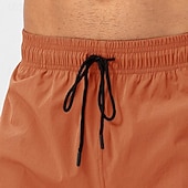 baratos Calções de Banho Masculinos-Homens Calção Justo de Natação Shorts de natação boxer Calção Bolsos Cintura elástica Côr Sólida Tecido Conforto Respirável Curto Casual Praia Natação Férias Moda Azul Preto Sem Elasticidade