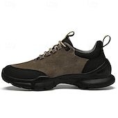 economico Sneakers Casual-scarpe da ginnastica sportive grigie da uomo, tomaia in mesh traspirante, suola ammortizzante, stile sportivo moderno, adatte per camminare, viaggiare e abbigliamento casual