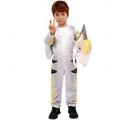 abordables Animal Costume-Carnival Costume Hoodie Bodysuit Animal Cosplay Kid's Unisex Halloween Carnival Performance Educational Dress Up Dress Up