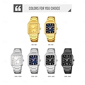 economico Orologi al quarzo-SKMEI Da uomo Orologio al quarzo Minimalista Moda Casual Affari Calendario Impermeabile Ora mondiale Decorazione Acciaio Guarda