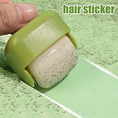 baratos Produtos para o Lar e Limpeza-2 rolos adesivos para remover pelos de animais, laváveis e reutilizáveis, para roupas, ferramentas de limpeza contra poeira, rolo de pelúcia com bola adesiva