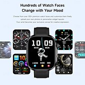 preiswerte Smartwatch-iMosi GE52 Smartwatch 1.88 Zoll Smartwatch mit Bluetooth-Anruffunktion Schrittzähler Anruferinnerung Aktivitäts-Tracker Kompatibel mit Android iOS Unisex Freisprechanrufe Mediensteuerung Schrittzähler