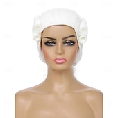  Peruca Colonial para Mulheres Fantasia de George Washington Peruca para Fantasia (Branca)