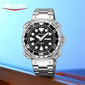 ieftine Ceasuri Quartz-SKMEI Bărbați Ceasuri de cuarț Minimalist Cadran mare Modă Afacere Luminos Calendar IMPERMEABIL Decorațiuni Oţel Uita-te