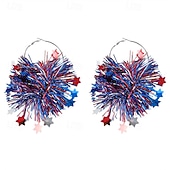 お買い得  アクセサリー-アメリカ建国250周年 イヤリング・ピアス コスプレ 成人 女性用 独立記念日 7月4日 パーティー 性能 ドレスアップ